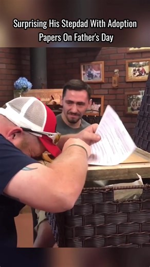 Surprise Adoption Reveal to Step Dad | Heartwarming Moment