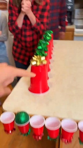 29K views · 180 reactions | Tiny Cup Christmas Challenge #game #family #challenge #party #holiday #christmas | Fun Tv | Facebook