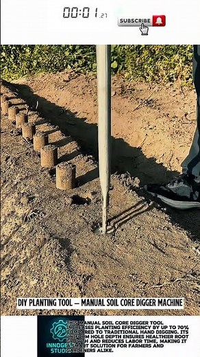 DIY Planting Tool – Manual Soil Core Digger Machin