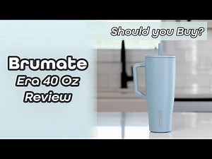 Review of the BrüMate Era 40 oz Tumbler with Handle and Straw | Leakproof Stainless Insulated