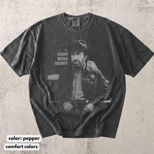 Heaven Needed Security Memorial Shirt, Comfort Colors Memorial Tshirt Gift for Action Movie Lover - Etsy