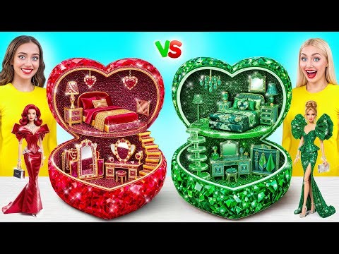 We Build Amazing Doll House Ruby vs Diamond Challenge | Funny Situations by Super Hyper DO