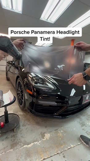Custom Porsche Panamera Turbo Body Paint Correction and Headlight Tint