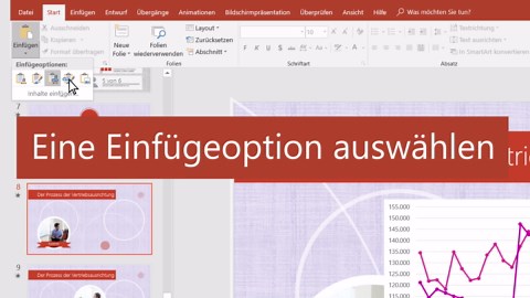 Einfügen und Aktualisieren von Excel-Daten in PowerPoint