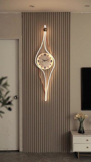Wall Clock and Lighting Decoration Ideas