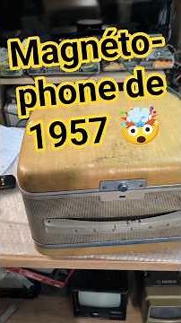 Magnétophone de 1957, le Revere TR-1200 🤯#electronic #vintage #50s #unitedstates #recorder