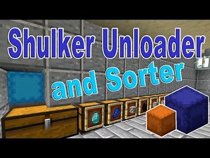 Minecraft Automatic Shulker Box Unloader and Sorter | Easy Redstone