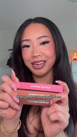 do the new @Summer Fridays stains get my approval (as a lipstain connoisseur)?? #summerfridays #lipstain #lipliner #newmakeup #makeupreview @rhode skin