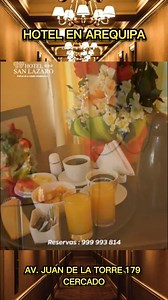 HOTEL EN AREQUIPA ¡Descubre el lugar perfecto para tu escapada! ❤ Disfruta de una estancia inolvidable en nuestras cómodas habitaciones, equipadas con todas las comodidades que necesitas para tu descanso. 🚘 Amplia cochera 👉 zonas verdes, DESAYUNO familiar, ejecutivo y demás... 🍔🧀🍲🥗 🚶‍♂️ Nos ubicamos a 5 minutos a pie de la Plaza de Armas. 💒 Av. Juan de la Torre 179 Cercado - Arequipa 📲 WhatsApp: 999993814 https://bit.ly/hotelsanlazaro 👉 Reserva ahora y disfruta de una experiencia inolv