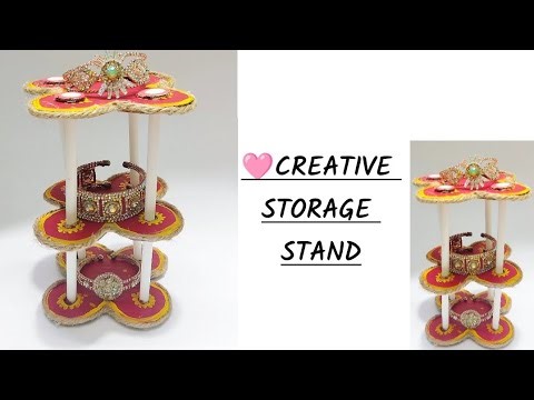 DIY 🩷Creative Storage Stand #craftyideas #videos