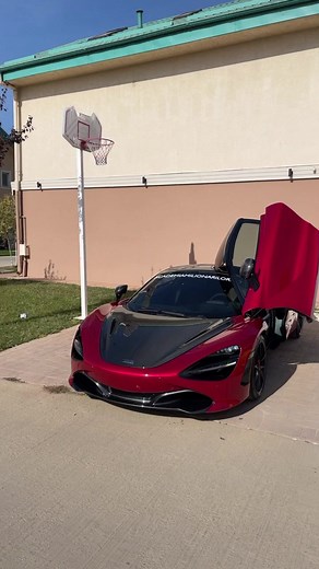 Lamborghini and McLaren Showcase in Suburban Setting