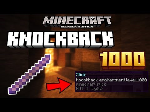 How To Get A Knockback 1000 Stick in Minecraft Bedrock Edition 1.21+