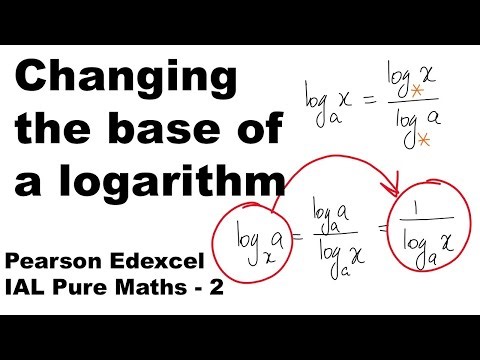 Changing the base of a logarithm
