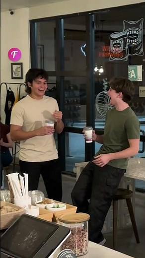 Spilled Coffee and Uncontrollable Laughter in the Café! #shorts