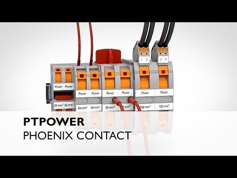 Wiring large conductors with PTPOWER high-current terminal blocks by PHOENIX CONTACT