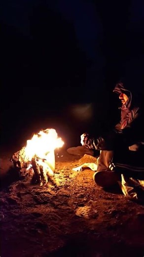 Winter Trek, Bonfire, Gazal and Peace #winters #bonefire #ytshorts #songs #viral #shorts