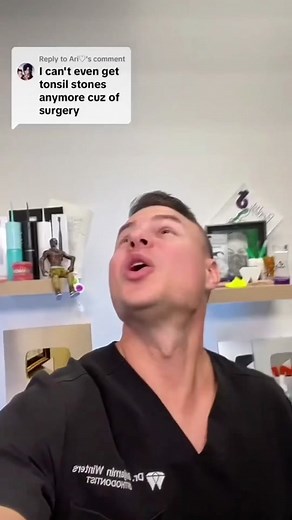 Your bad breath could be caused by tonsil stones!! 😳🦷😬 and heres the ONLY way to safely remove them!! 💦🦷 lets use my patent pending @Something Nice Company waterflosser to get mine out! #waterflosser #badbreath #tonsilstones