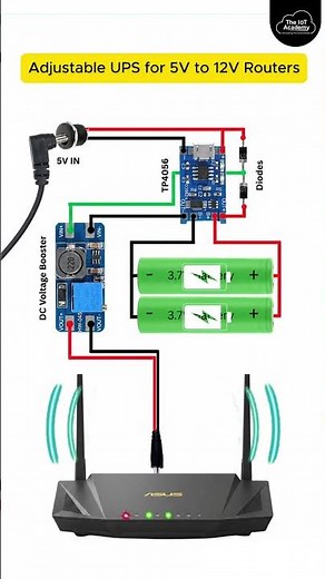 Build a Router UPS at Home | Adjustable 5V to 12V Backup Power System | DIY Electronics Project