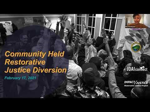 The Importance of Community-Held Restorative Justice Programs