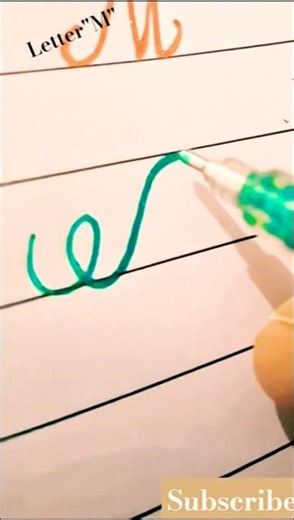 "M"✨️#calligraphy #calligraphyfonts #lettering #handwriting #shorts #satisfying #fyp