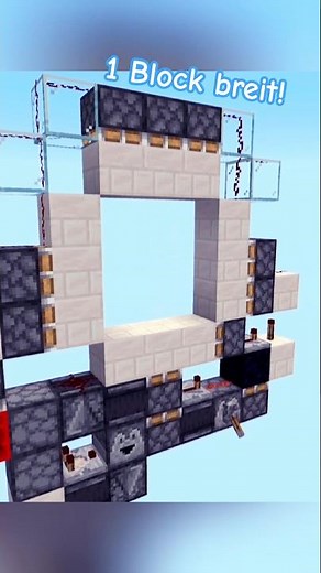 3x3 Tür Tutorial #minecraft #gaming #minecrafttutorial #redstone #bedrock
