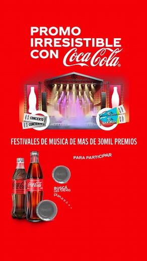 🎉 ¡La promo irresistible de Coca-Cola llegó! 🎉 Encontrá las tapas grises en tus botellas de Coca-Cola, ingresa el código en el link y canjeá premios increíbles. | Coca-Cola