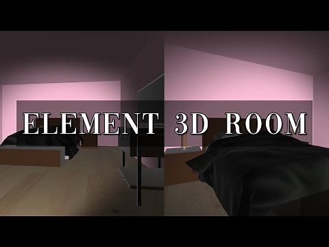 3D ROOM ON AFTER EFFECTS ELEMENT 3D