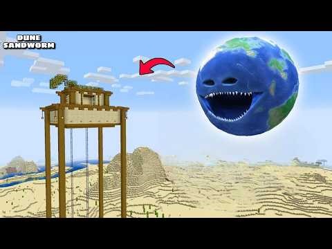 SURVIVING FROM THE BIG EARTH ARRIVAL in Minecraft - Gameplay