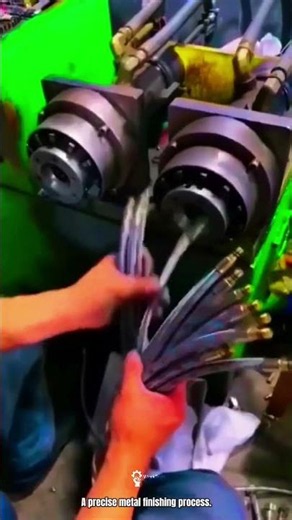 Hidden Factory Work Process Behind Smooth Metal Rod Finishing