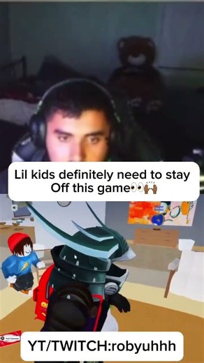 Twitch/Youtube- robyuhhh 😂 #robfrr #streamer #funny #roblox