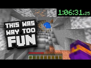 I fell in a cave for an hour and called it a Minecraft Speedrun