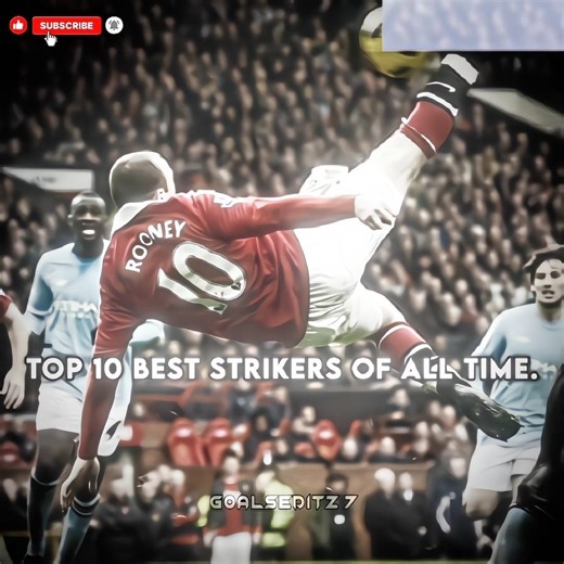 Top 10 Best strikers of All-time 🔥💀 #football #footballplayer #shorts