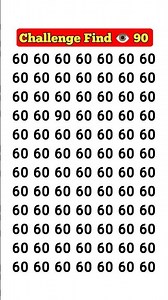 Brain Teaser: Challenge yourself to spot 90 in just 5 seconds!