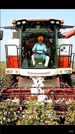 Modern Cotton Harvesting Machine in Action | Precision Cotton Picking Technology