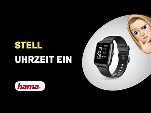 How do I set the time on the Hama Fit Watch 5910?