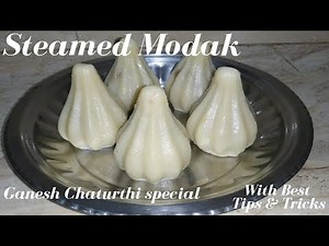 Steamed Modak recipe || Ukadiche Modak ||Ganesh Chaturthi special modak Steamed modak with riceflour