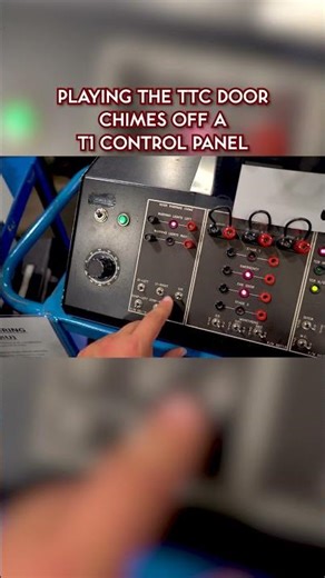 Playing with a T1 Control Panel at the Greenwood Shops Open House. #ttc #toronto #subway