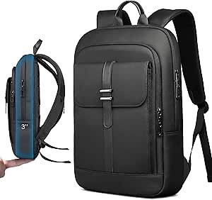 hk Slim Laptop Backpack, 15.6 Inch Anti-Theft Waterproof Bag for Men & Women, Lightweight Computer Backpack for Daily Commute, Work, College, or Travel, 16.5 * 11.8 * 2.8 in, 1.6 lbs