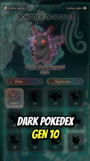 New Dark Pokédex LEAKED in Gen 10 POKÉMON #shorts #pokemonlegendsza #pokemon