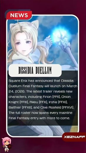 Xe's Final Fantasy News - Dissidia Duellum Final Fantasy