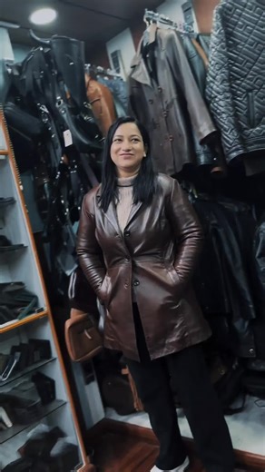 it's weather for long coat 🧥#Rhinoleather #newyear #winterfashion #customerreview