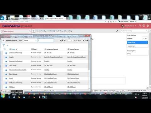 Creating a Request in ServiceNow
