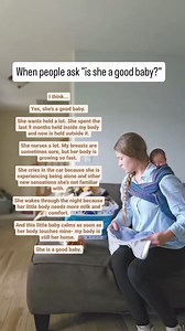Your baby is a good baby ❤️ Whether they cry for hours or only a minute. If they feed every two minutes or every two hours. If they wake all through the night or sleep through. Whether they need held and comforted a lot or are at peace by themselves. All babies are good babies- they don't need to fit in a box of what we think they should do. They are good simply by being ✨ What stage are you in with your baby? 💗 3 week old baby being held in a high back carry with a *woven wrap* *Woven wraps ar