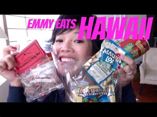 Emmy Eats Hawaii - tasting Hawaiian snacks & sweets