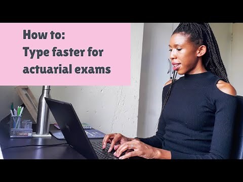 How to improve your typing speed for Online Actuarial Exams| IFOA| Actuary
