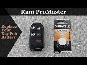 How to DIY Replace or Change a 2022-2025 Ram ProMaster Key Fob Remote Battery