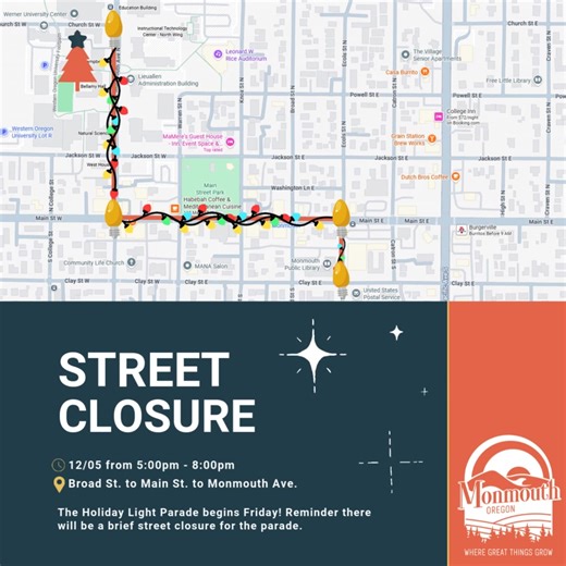 We are so excited for the parade tomorrow. Rain or shine - it will be Merry and Bright! | City of Monmouth, Oregon - Government