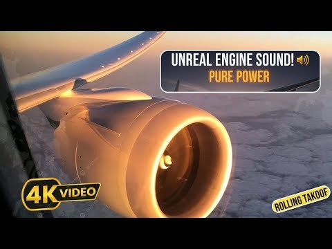 POWERFUL Engine Sound! Rolls-Royce Trent 1000 Boeing 787 Takeoff ✈️🔥