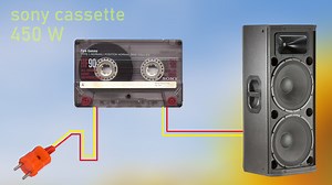 DIY Powerful Ultra Bass Amplifier SONY Cassette , Simple Circuit , No IC | King Homemade