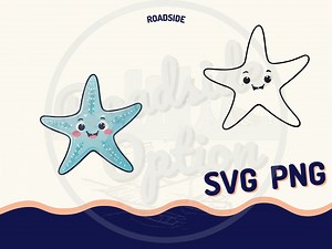 Starfish Clipart , Cartoon Starfish Picture File , Digital Artwork for All Ages , PNG SVG Design Download ,print Sticker - Etsy UK